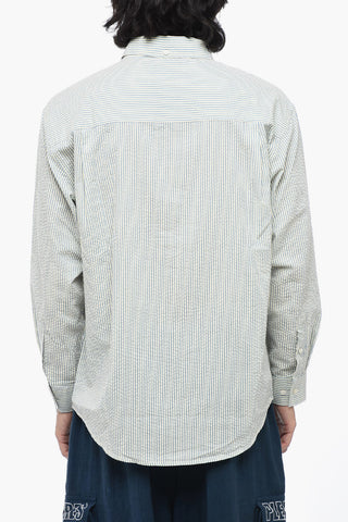 Camicia UNISEX a Righe con Collo Button-Down