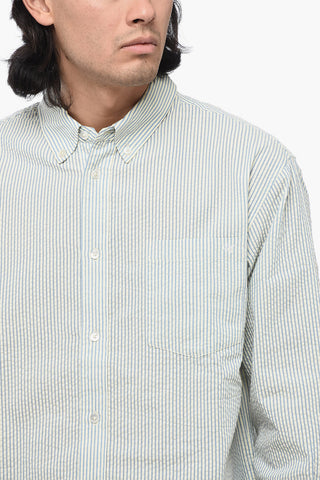 Camicia UNISEX a Righe con Collo Button-Down