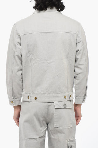 Embroidered Denim FUNNY BUSINESS Jacket