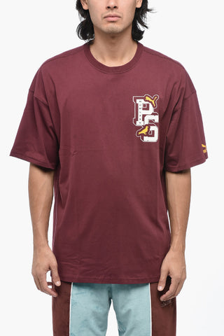 STAPLE Cotton Crew-neck T-shirt with Maxi Print on the Back
