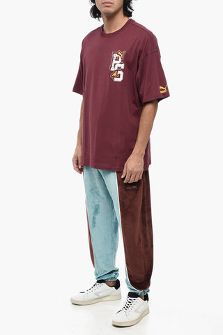 STAPLE Cotton Crew-neck T-shirt with Maxi Print on the Back