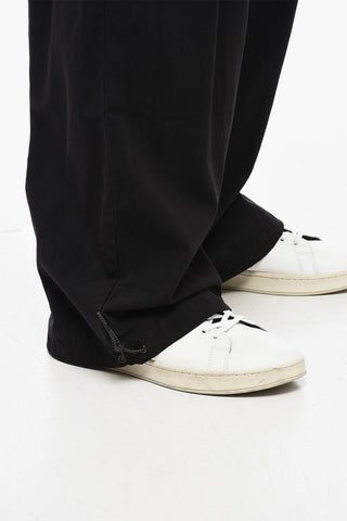 Pantaloni Cargo in Nylon a Gamba Ampia