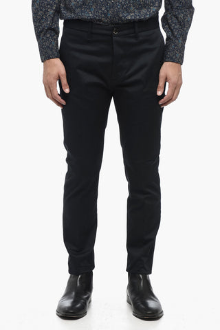 Pantaloni in Twill in Cotone Stretch