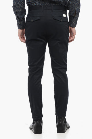 Pantaloni in Twill in Cotone Stretch