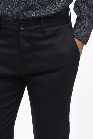 Pantaloni in Twill in Cotone Stretch