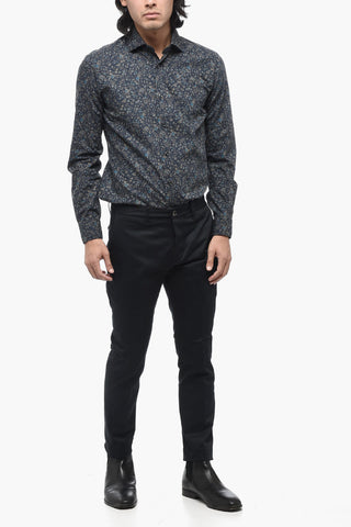 Pantaloni in Twill in Cotone Stretch