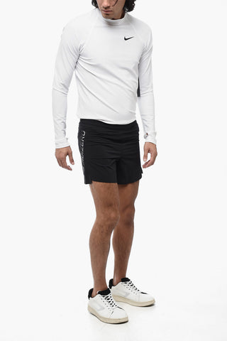 ADIDAS Shorts Active in Nylon con Logo a Contrasto