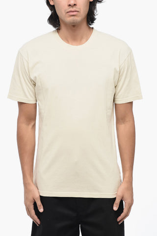 T-shirt Girocollo in Cotone a Tinta Unita