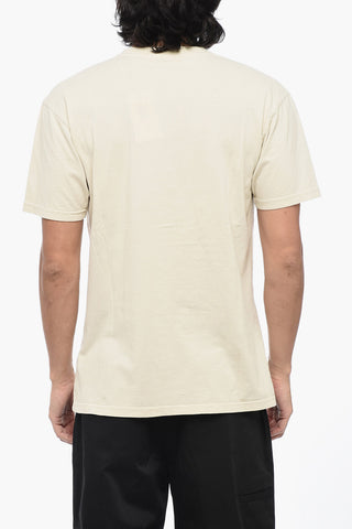 T-shirt Girocollo in Cotone a Tinta Unita