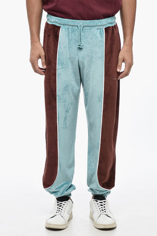 Joggers Bicolore in Velour 