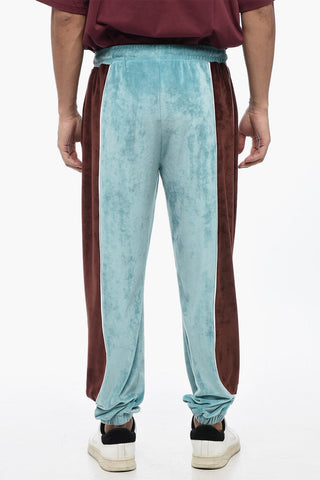 Joggers Bicolore in Velour 