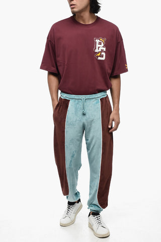 Joggers Bicolore in Velour 