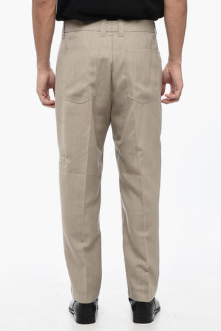 THIRTY TWO Pinstriped Trousers ANACO with Belt Loops