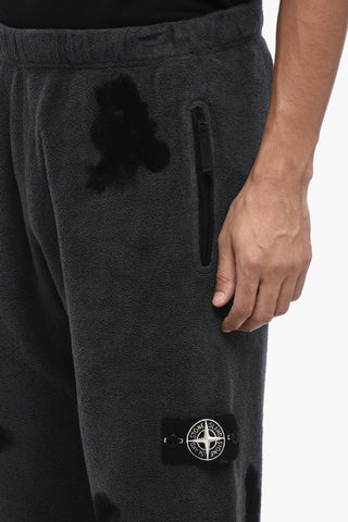 Fleece Joggers with Color Spots 