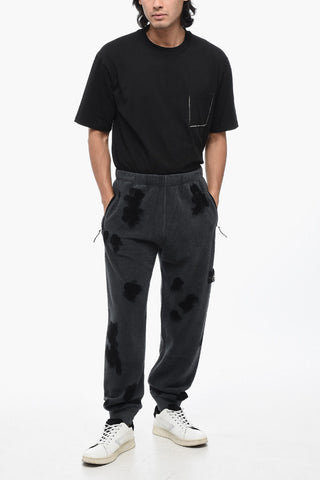 Fleece Joggers with Color Spots 