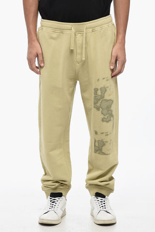 Brushed Cotton Joggers with Contrasting Detail