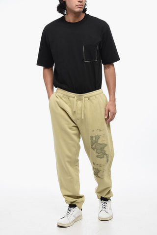 Brushed Cotton Joggers with Contrasting Detail