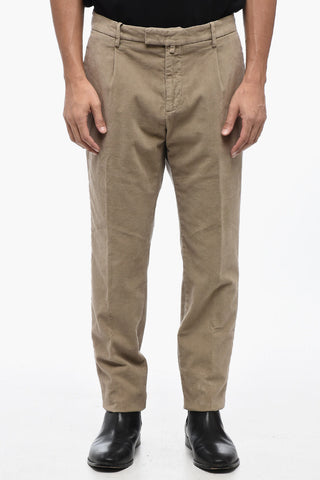 Pantaloni Chino in Cotone Stretch a Vita Regolare