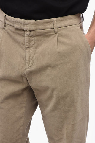 Pantaloni Chino in Cotone Stretch a Vita Regolare