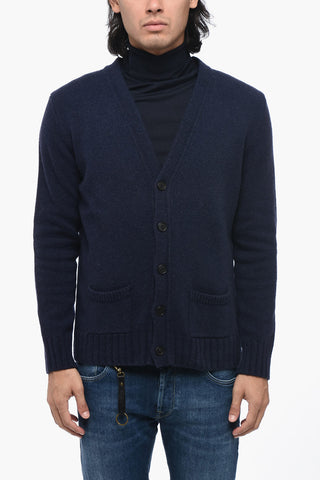 Cardigan in Lana con Doppio Taschino