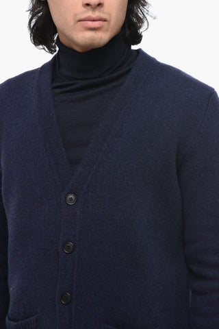 Cardigan in Lana con Doppio Taschino