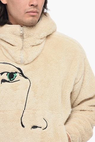 Embroidered Fleece Hoodie