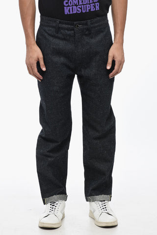 Cotton Blend TIM Chino Pants with Cuffed Hem