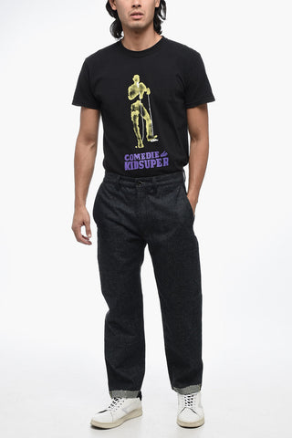 Cotton Blend TIM Chino Pants with Cuffed Hem
