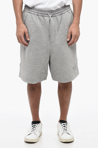 ADIDAS Brushed Cotton Shorts with Elastic Waistband