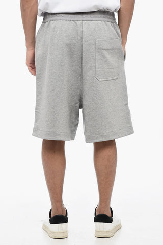 ADIDAS Brushed Cotton Shorts with Elastic Waistband