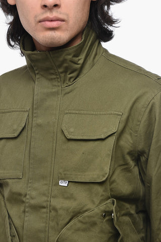 Lightweight Cotton JADEN Utility Jacket with Hidden Closure