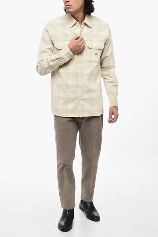 Camicia ALMA a Quadri Tartan in Velour a Coste