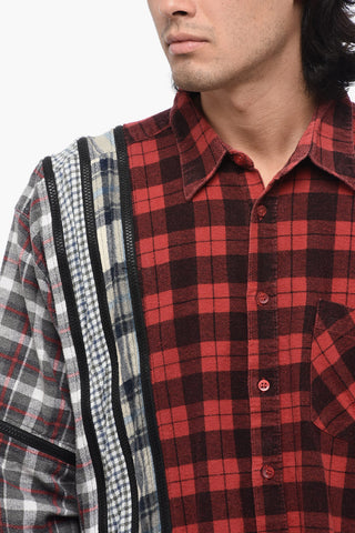 Checked Caual Shirt with Multi Zip