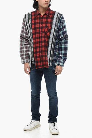 Checked Caual Shirt with Multi Zip