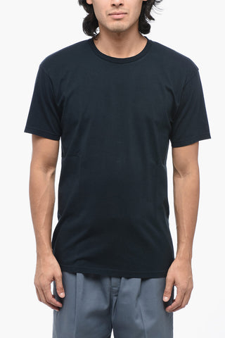 Solid Color Cotton Crew-neck T-shirt