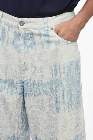 Corduroy Tie Dye Effect VAST CUT Pant