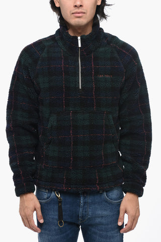 Fleeced Check REN Sweatshirt with Halz Zip