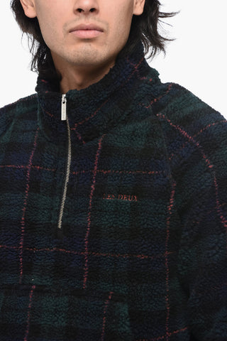 Fleeced Check REN Sweatshirt with Halz Zip