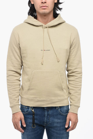 Fleeced Cotton RED CUBE Hoodie