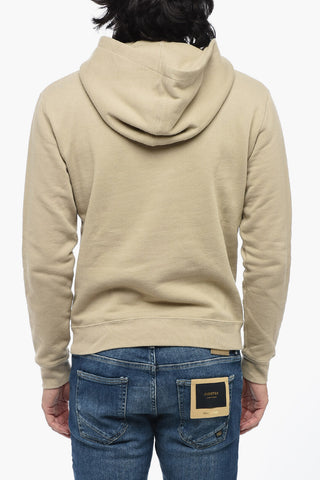 Fleeced Cotton RED CUBE Hoodie