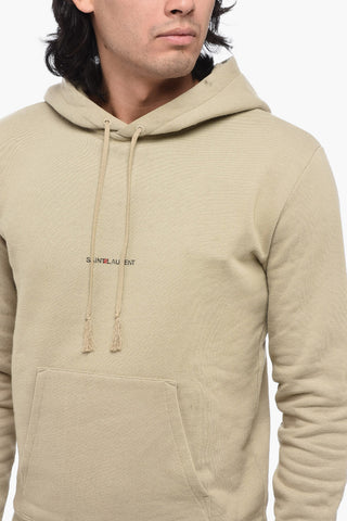 Fleeced Cotton RED CUBE Hoodie