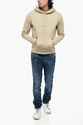 Fleeced Cotton RED CUBE Hoodie