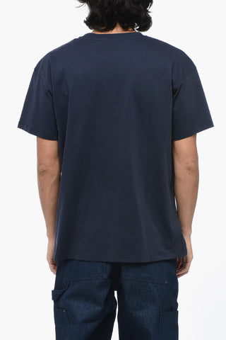 T-shirt Girocollo in Cotone con Taschino