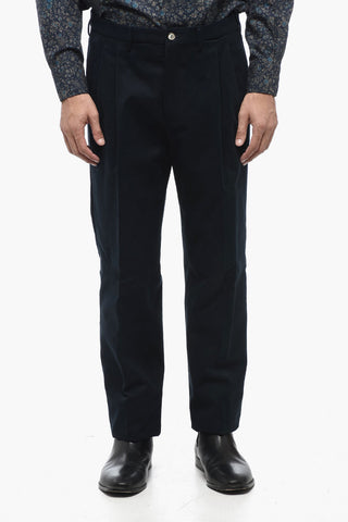 Cotton CLARK Double Pleat Pants