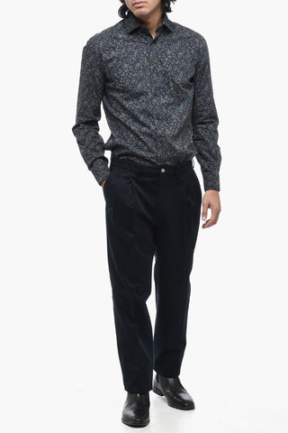 Cotton CLARK Double Pleat Pants
