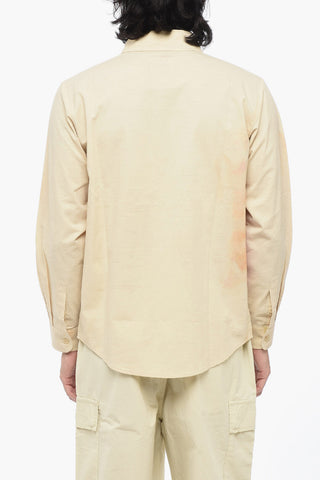 Camicia in Popeline di Cotone Stampata con Taschino
