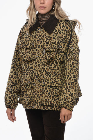 Giubbotto Utility con Fantasia Animalier