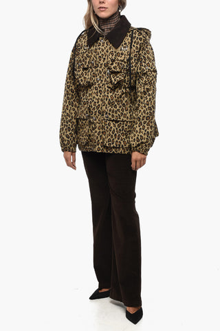 Giubbotto Utility con Fantasia Animalier