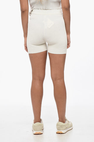 Knitted PRALU Shorts with Elastic Waistband