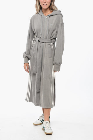 Cotton Blend BATHROBE Dress with Front Zip